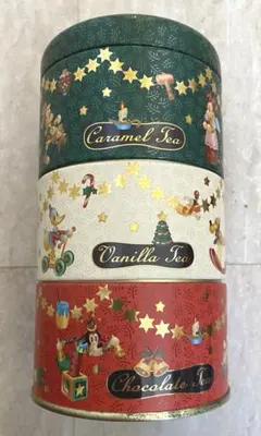 【希少】ディズニークリスマスリーフ・ティー（2000年頃）空き缶