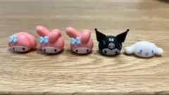 サンリオ キャラクターズ ミニフィギュア 5個セット　バスボム　指人形