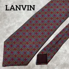 綺麗 90s ヴィンテージLANVIN ランバン ネクタイ 総柄 パターン