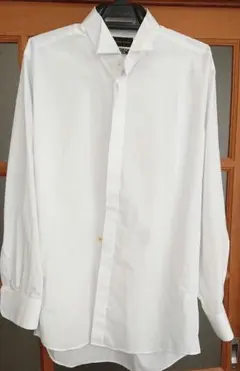 ウイングカラードレスシャツ【結婚式モーニング】Lサイズ〈クリーニング済み〉