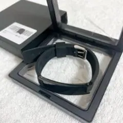 ブラックレザーバンド ピンバックル