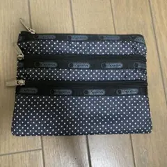 LeSportsac ドット柄ポーチ 3ポケット