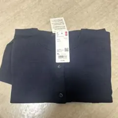 UNIQLO メリノクルーネックカーディガン 　ネイビー　XLサイズ