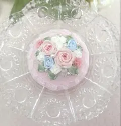 ＊リボン刺繍＊くるみボタン＊刺繍ブローチ＊ロマンティックブーケ