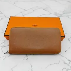 良品✨ エルメス 長財布 アザップロング シルクイン ブラウンのサムネイル