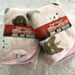 新品2枚⭐︎猫柄あったかフランネル枕パッド ピローパッド まくらパッド43×63