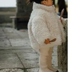 【美品】90cm chaisy style 大人気 ボア　ファーコート 白