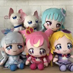 コロっとまんまる プリフェイスぬいぐるみ　わんだふるぷりきゅあ　6体セット