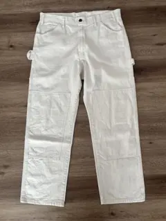 Dickies ディッキーズ　生成り ペインターパンツダブルニー