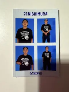 シークレット証明写真風ステッカー　西村　ゼルビア　町田