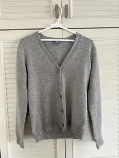 UNIQLO ユニクロ　ラムブレンドVネックカーディガン グレー