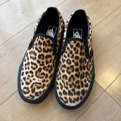 VANS ヒョウ柄 スリッポンシューズ 24センチ US7.5 レオパード