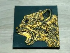 キャンバスアート・立体アート【ヒョウ】 ハンドメイド