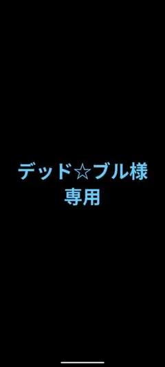 デッド☆ブル様専用