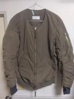 sandinista　ノーカラー　中綿ブルゾン　トープ