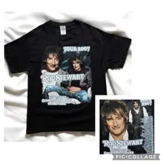美品 00s ロッドスチュワート バンド Tシャツ 2007 ミュージック 黒