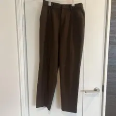 ユニクロ　アンクルパンツ　M ブラウン
