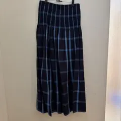 B.C STOCK リバーシブルギャザースカート チェック柄