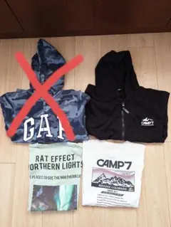 CAMP7 パーカー＆長袖Ｔシャツ他３点セット