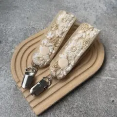 ブランケットクリップ　ベビー　ベージュゴールド
