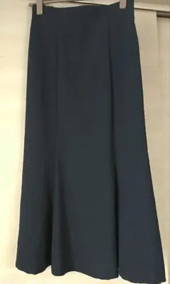 【新品タグ付き】Vis　ネイビー　ロングスカート　ソフトマーメイド