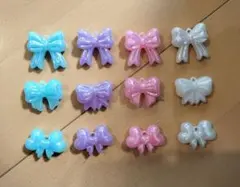 リボン型ビーズ　大きめ　パーツ