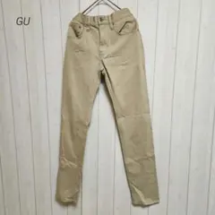 GU WONDER SHAPE スキニーパンツ ストレッチ ベージュ 29インチ
