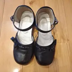 キャサリンコテージ 黒いフォーマルシューズ 19㎝