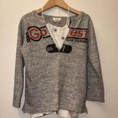 美品DENIM DUNGAREE 長袖重ね着トレーナー
