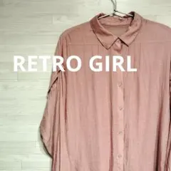 RETRO GIRL レトロガール トップス シャツ ピンク系 長袖 取り外し可のサムネイル