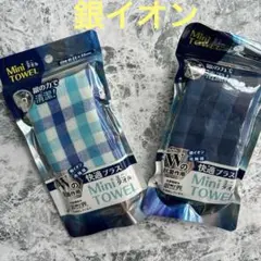 メンズ タオルハンカチ 抗菌 銀イオン ミニ 汗 2枚