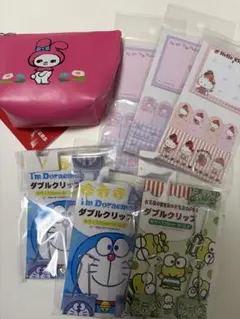 マイメロディポーチとキャラクターグッズセット