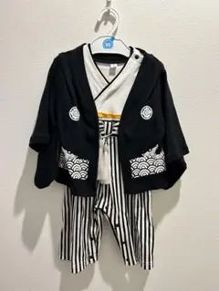 【美品】袴ロンパース　男の子 80cm