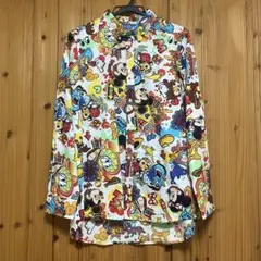 東京ディズニーリゾート 総柄シャツ Sサイズ
