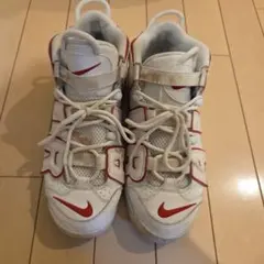 NIKE スニーカー ホワイト レッド モアアップテンポ