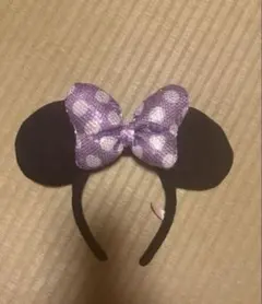 ミニーマウス カチューシャ 紫