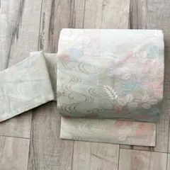 夏帯 名古屋帯 八寸 絽 松葉仕立て 枝花 - メルカリ