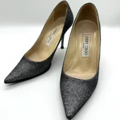 美品★JIMMY CHOO★ジミーチュウ パンプス ヒール グリッター ラメ
