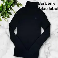 美品　BURBERRY バーバリー ブルーレーベル　タートルニット　リボン　38 中古・古着通販】BURBERRY BLUE LABEL (バーバリーロンドン