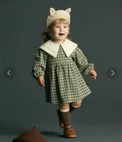 モイモルン　ハートスクエアワンピース　80