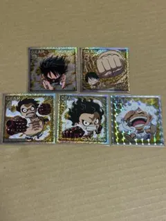 ワンピース ウエハースシールGEAR 5枚セット