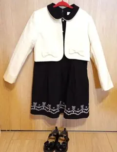 フォーマルドレス（120cm）/ジャケット/シューズ（17cm）3点セット