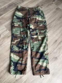 ミリタリーパンツ M-65 ウッドランドカモ Sサイズ