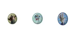 ズートピア2 ハッピーくじ　缶ミラー　3点