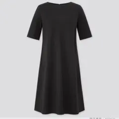 ポンチAラインワンピース（5分袖）　ユニクロ