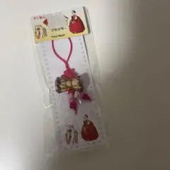 手作りリボン型携帯ストラップ