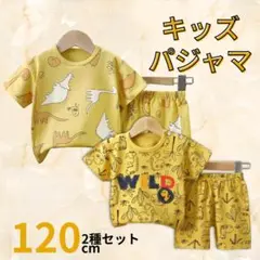 886　キッズパジャマ上下セット 120㎝　２セット　恐竜　男の子