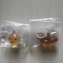 リラックマ　クリアマスコットチャーム　2点セット