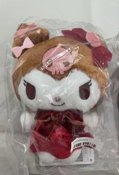 サンリオ クロミ チョコレートブラウンぬいぐるみ レッド