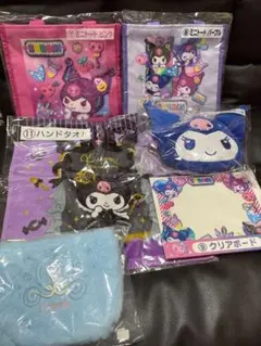 クロミくじ5点 おまけ1点 サンリオくじ まとめ売り トート ハンドタオル